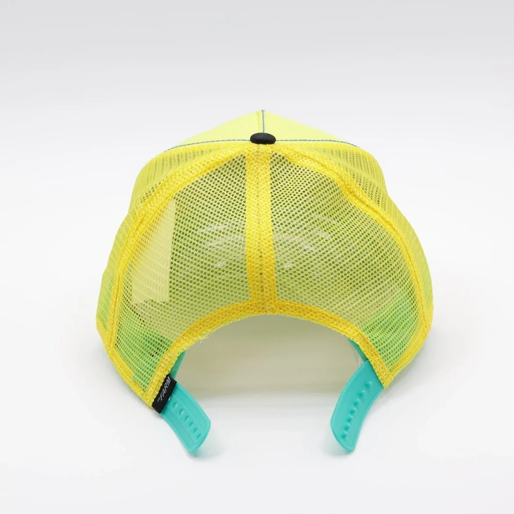 Goorin Bros Adjustable Breathable Doggy Trip Patch Trucker Hat Yellow One Size